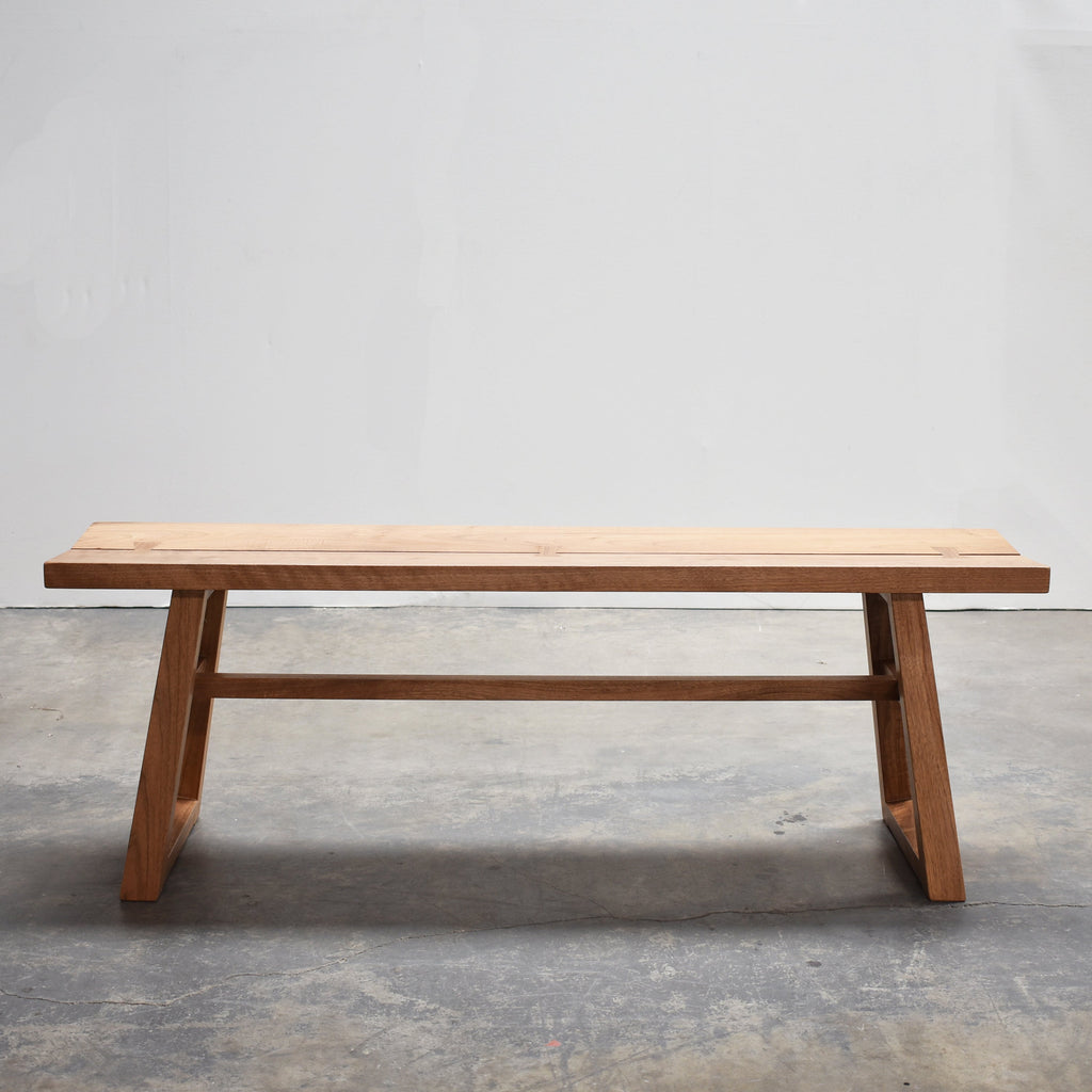 Chelsea Bench, Solid Walnut, Feat. Dovetail Joinery, 54 Long