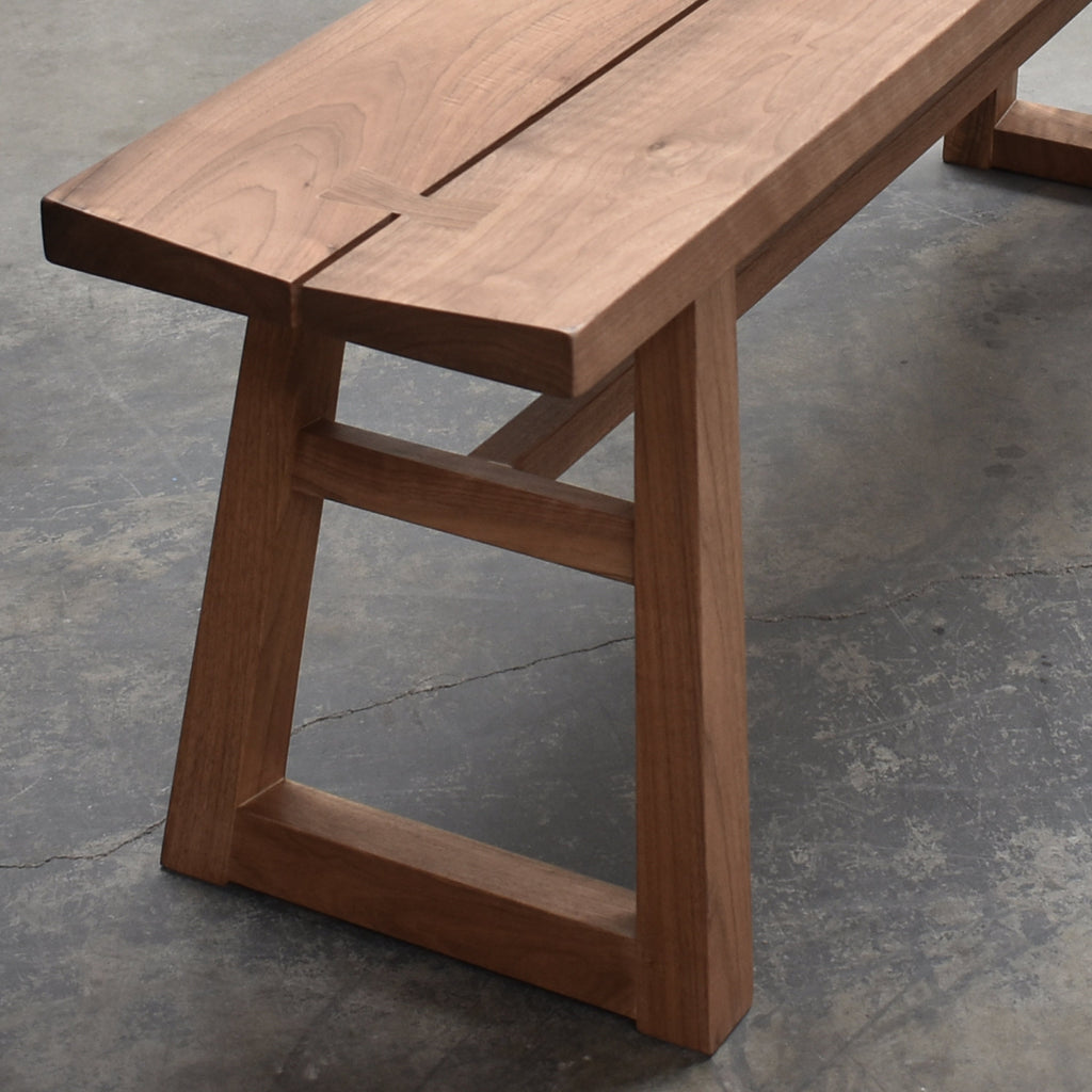Chelsea Bench, Solid Walnut, Feat. Dovetail Joinery, 54 Long