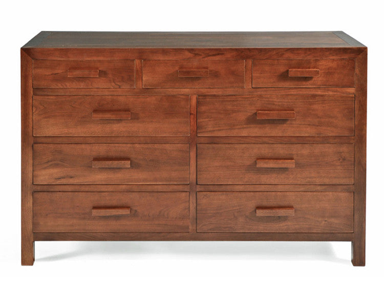 Indigo Dresser, Wide - Medium Walnut