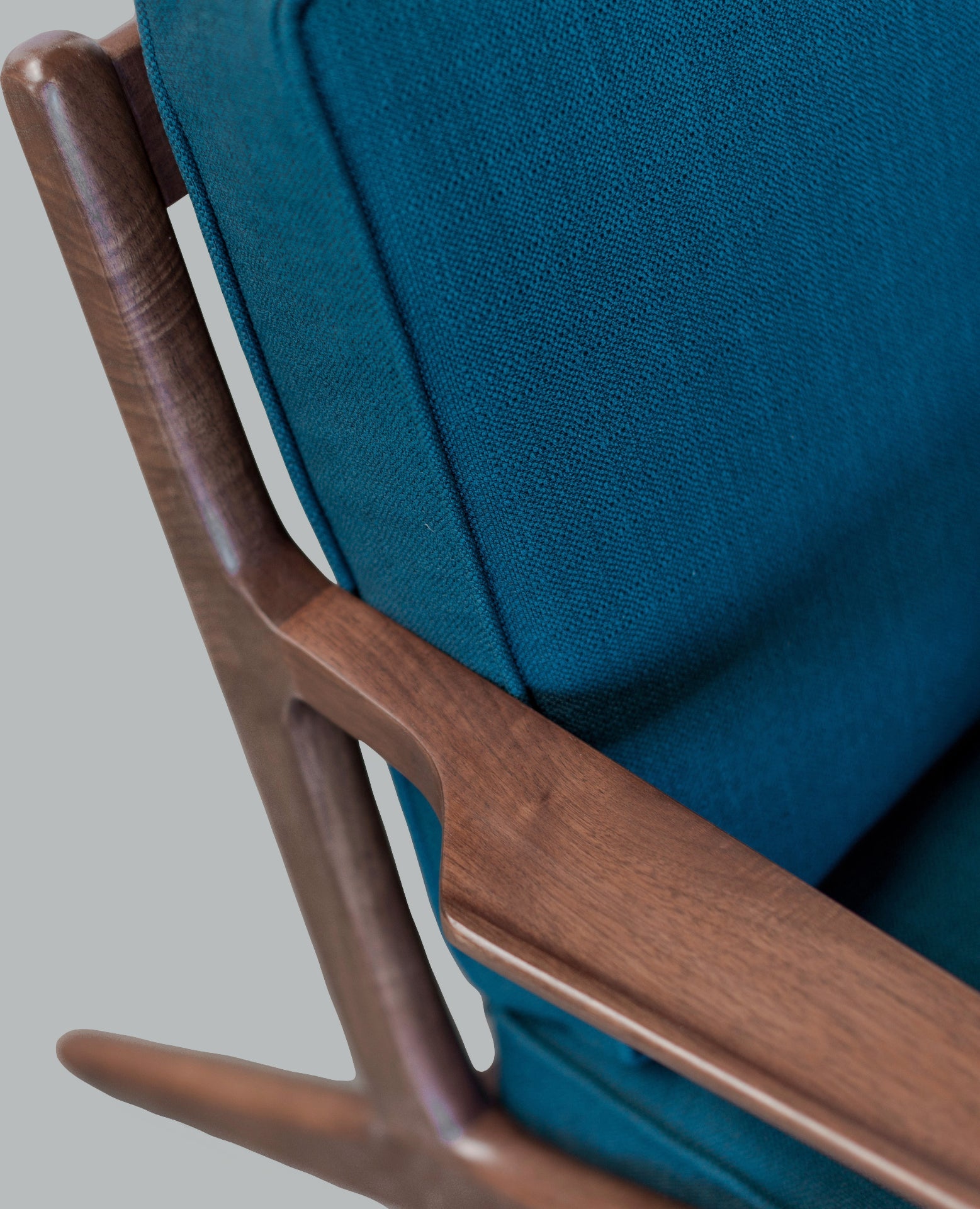 Zach Walnut Mid Century Lounge Chair