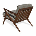 Zach Walnut Mid Century Lounge Chair