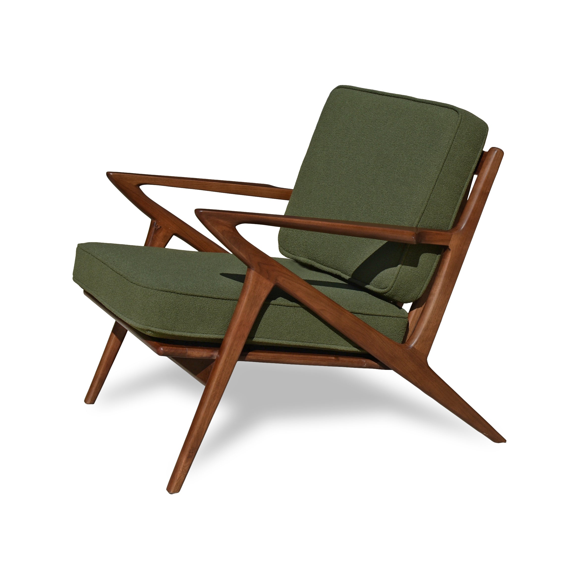 Zach Walnut Mid Century Lounge Chair